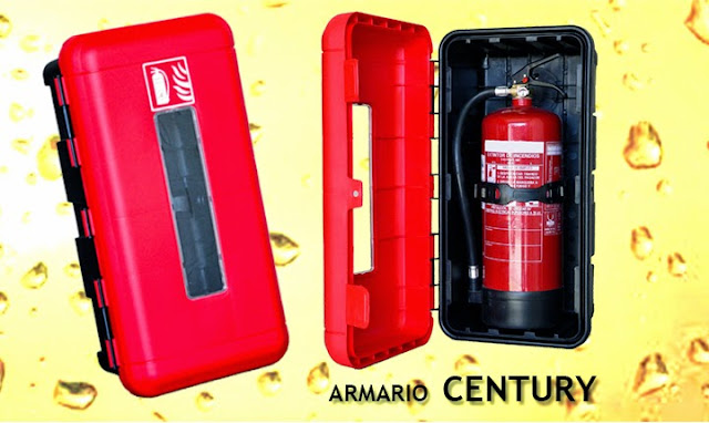 Armario extintor CENTURY en Pvc para extintores de 6, 9/12 y Co2