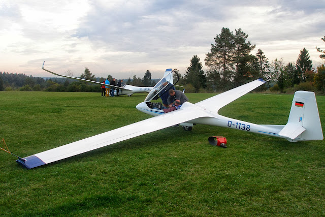 SZD-59 Acro na niemieckich numerach