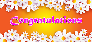 Congratulations Greetings with Flowers