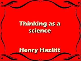 Thinking as a science