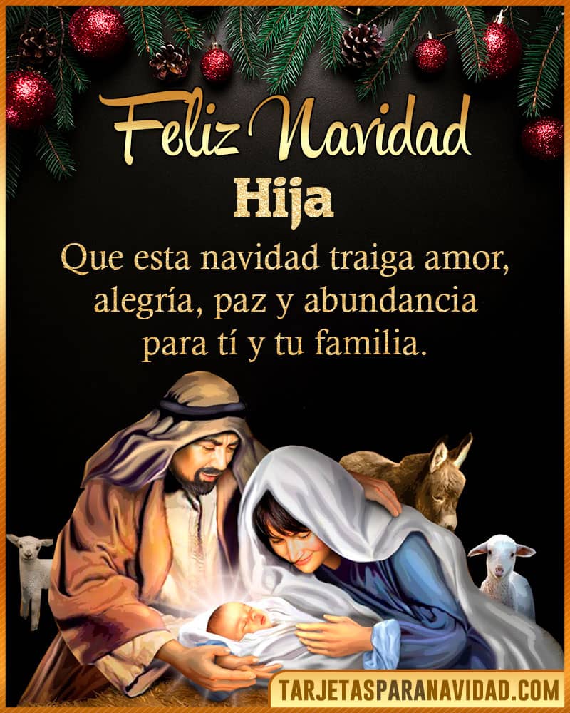 Frases de navidad para Hija