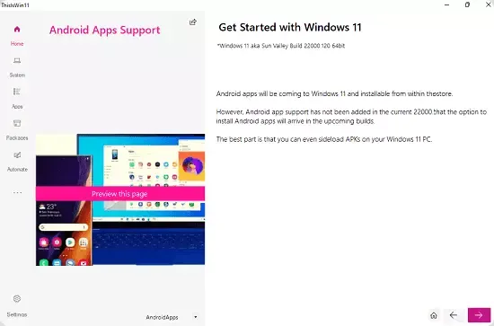 ازالة تطبيقات و البرامج المثبتة على ويندوز 11 عبر اداة ThisIsWin11
