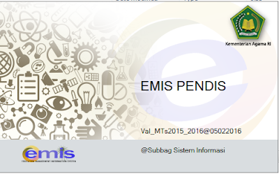 Aplikasi Emis Desktop Semester Genap Tahun Pelajaran 2015/2016 Buat Para Operator