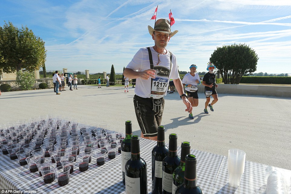 French Marathon Where People Drink Wine And Eat Cheese