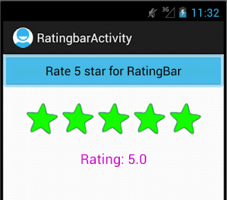 Android Custom RatingBar