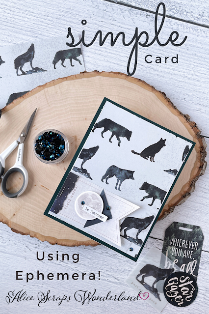 Create a simple but stunning DIY handmade card made with cardstock, paper and ephemera.