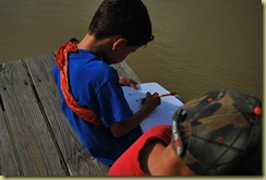 ED drawing in his journal