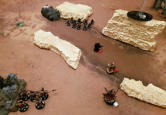 Warhammer 40k battle report - Maelstrom of War - Contact lost - 1200 points - Black Legion vs Thousand Sons.