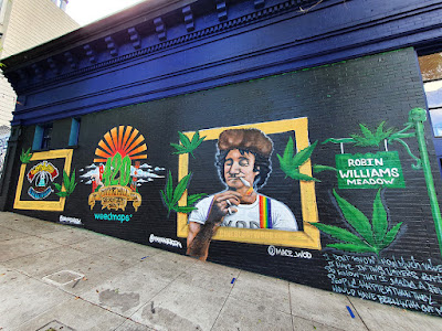 San Francisco Robin Williams street art weed Haight-Ashbury CINEBLOGYWOOD
