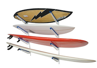 metal surfboard storage rack for multiple boards