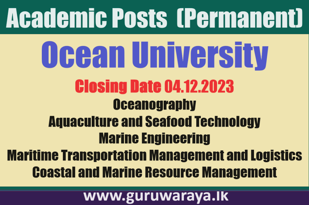 Academic Posts (Permanent)  - Ocean University