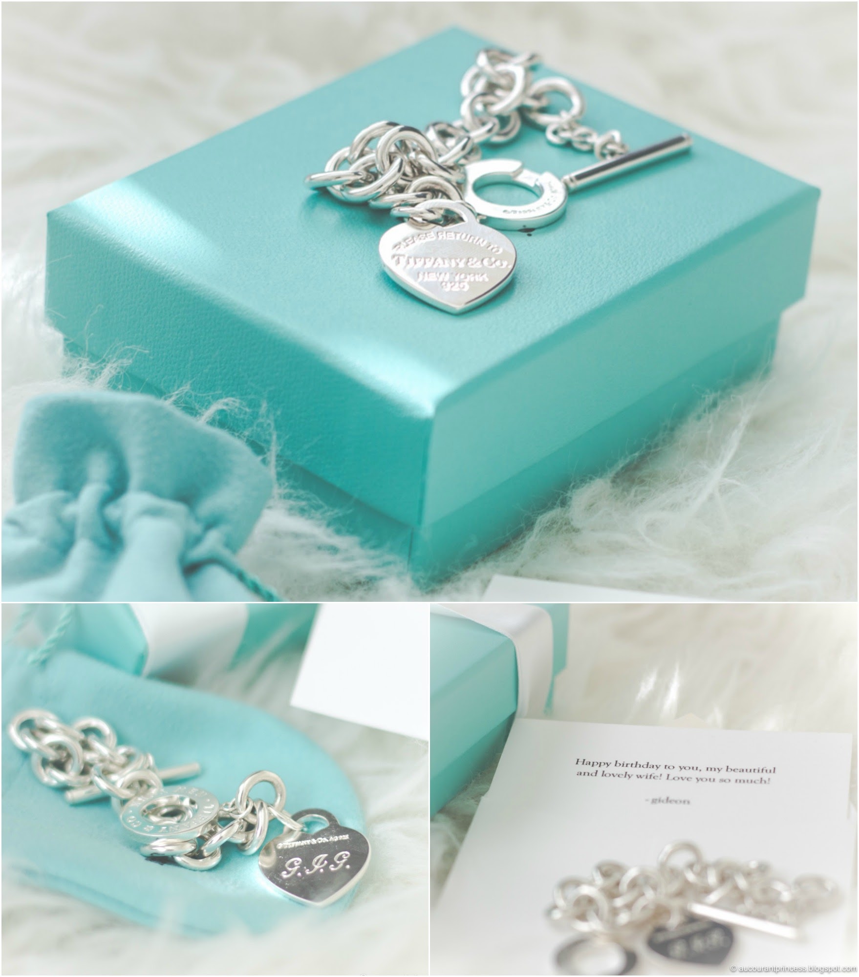 Tiffany & Co Bracelet with Personalized Hand Engraved Monograms