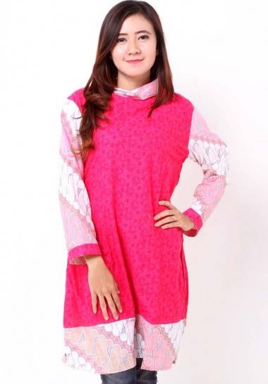 10 Model Baju Batik Wanita Lengan Panjang Terbaru 2019