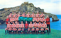 ATHLETIC CLUB DE BILBAO - Bilbao, España - Temporada 1981-82 - Plantilla del Athletic Club, que se clasificó 4º en la Liga de 1ª División, con Javier Clemente de entrenador