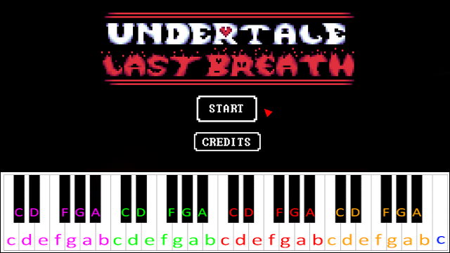 Menu (Undertale: Last Breath) Piano / Keyboard Easy Letter Notes for Beginners