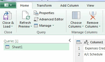 POWER QUERY FOR EXCEL - REFRESH DATA