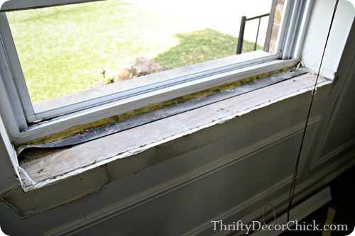 removing window sill