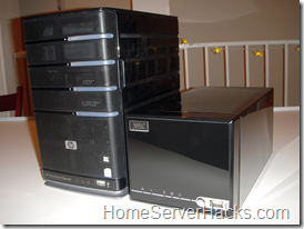 HP MediaSmart Server vs. VIA A2000