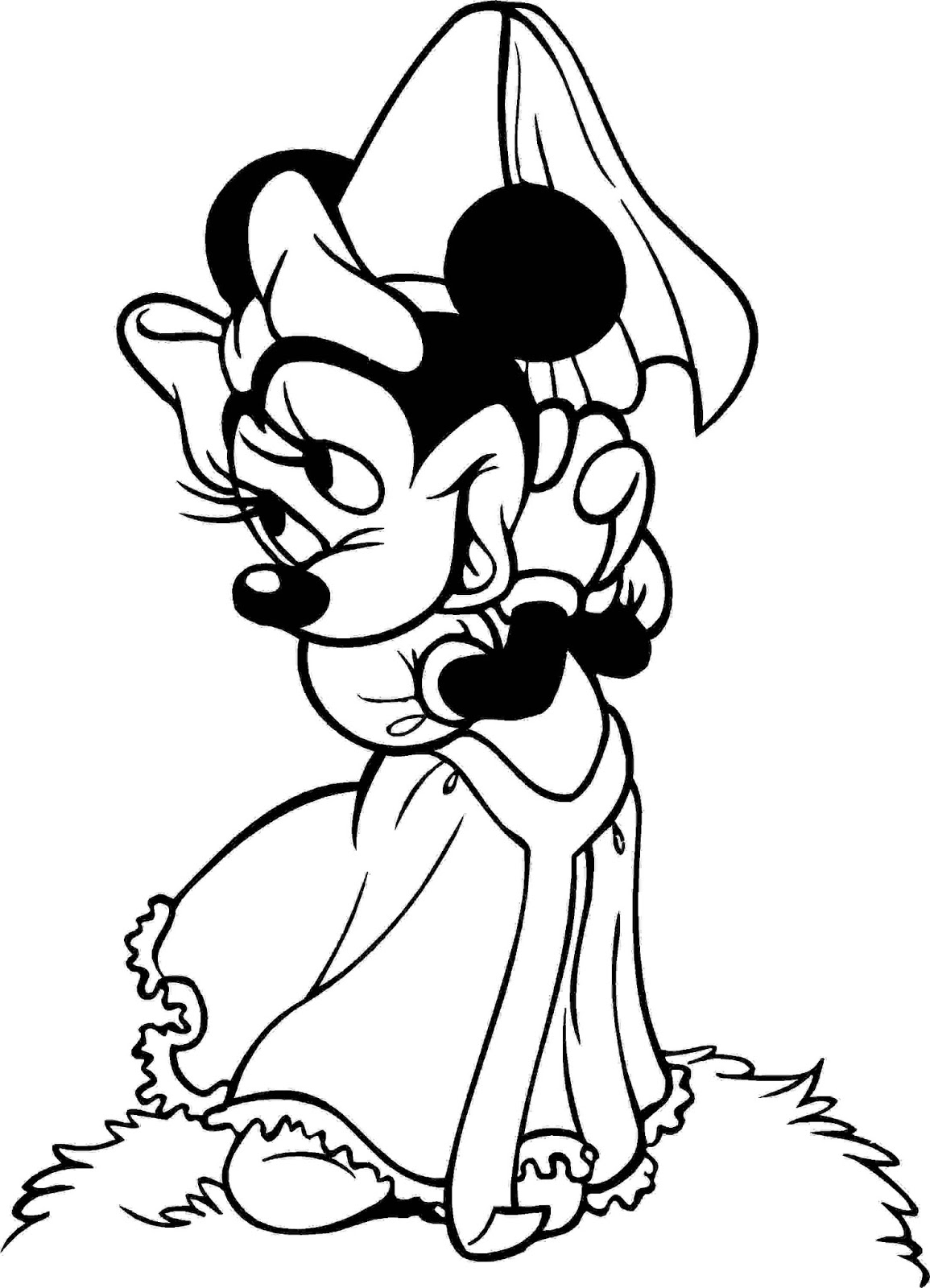 Download Free Disney Minnie Mouse Coloring Pages