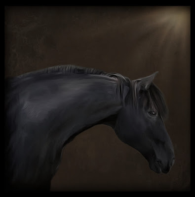 Friesian horse art