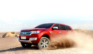 This image shows Ford Endeavour which was launched at Auto Expo 2016