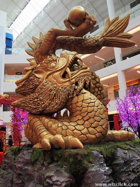 CNY dragon decoration at Viva Home Sopping Mall