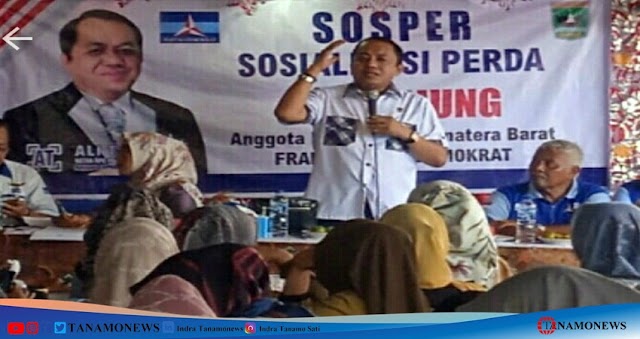 Ketua Komisi III DPRD Sumbar Ali Tanjung Sosialisasikan Perda Nomor 16 Tahun 2019