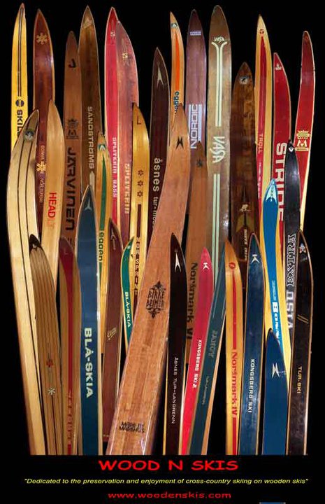 Wood-N-Skis wooden skis at