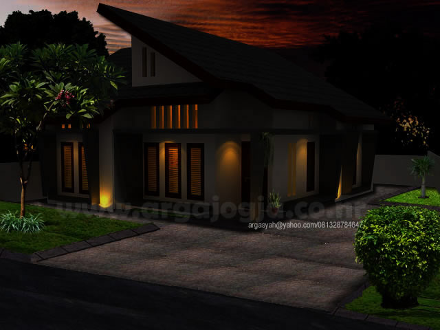 Desain Rumah Modern Minimalis Tropis Arga Jogja Files