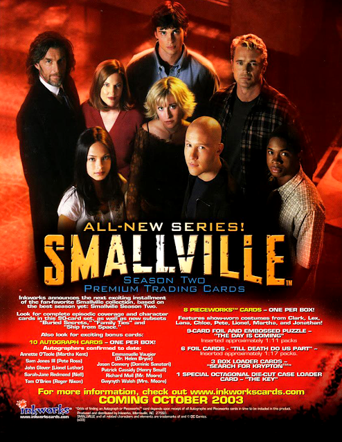 2003 Inkworks : Smallville Season Two - Dealer Press Sheet