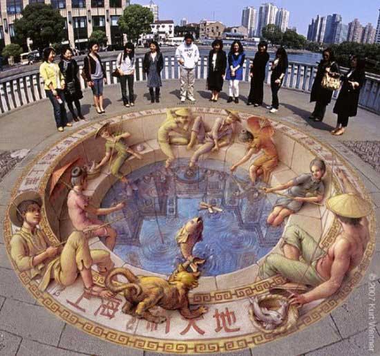 arte urbana em 3d