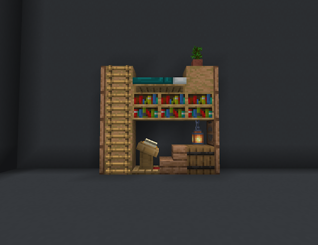 A simple minecraft bunk bed design build