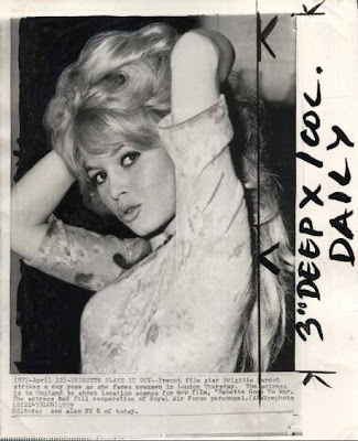 Coinciding with the 75th Birthday of Brigitte Bardot on 28th September 2009 