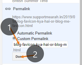 custom permalink kaise use kare