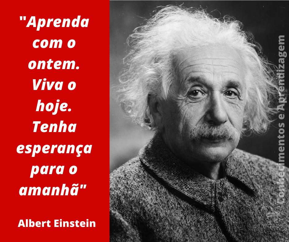 Pensamento de Albert Einstein - Conhecimentos & Aprendizagem