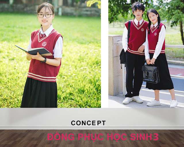 đồng phục học sinh gile đỏ