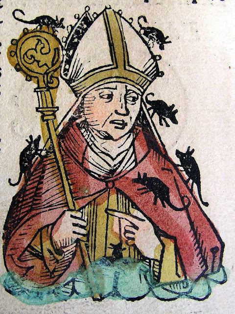 Dom Hatto II, arcebispo de Mogúncia, comido pelos ratos, segundo a lenda