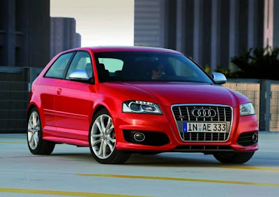 2009 Audi S3 Red - Front Side View