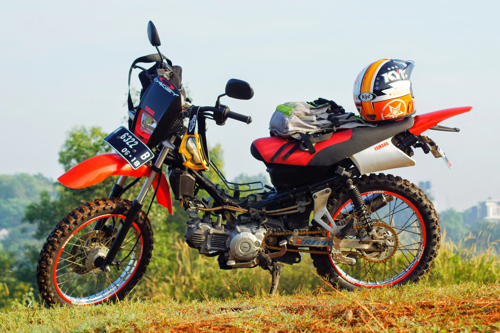 Modifikasi Yamaha Jupiter Tahun 2003 Menjadi Bektrail Scrambler