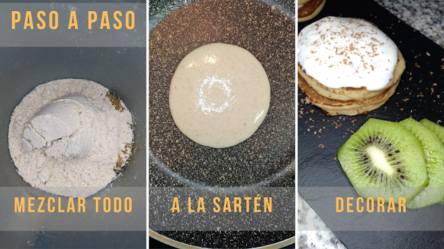 Paso a paso Tortitas de plátano o banana sin huevo sin leche idea de desayuno saludable y merienda para peques unamamaenlacocina Una Mamá en la Cocina