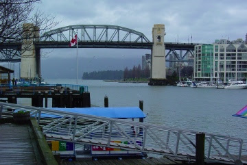 Looking towards English Bay from Granville Island