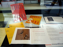 Exposition vitrine librairie Paris 6e