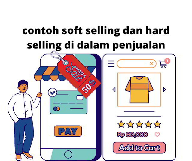 contoh soft selling dan hard selling di dalam penjualan produk barang / jasa