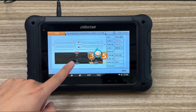 Read and Write VW PCR 2.1 with OBDSTAR DC706 and MP001 4