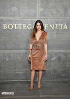 Priyanka Chopra is all brown in a deep neck beautiful dress at Bottega Veneta Show during NYFW ~  Exclusive 003.jpg