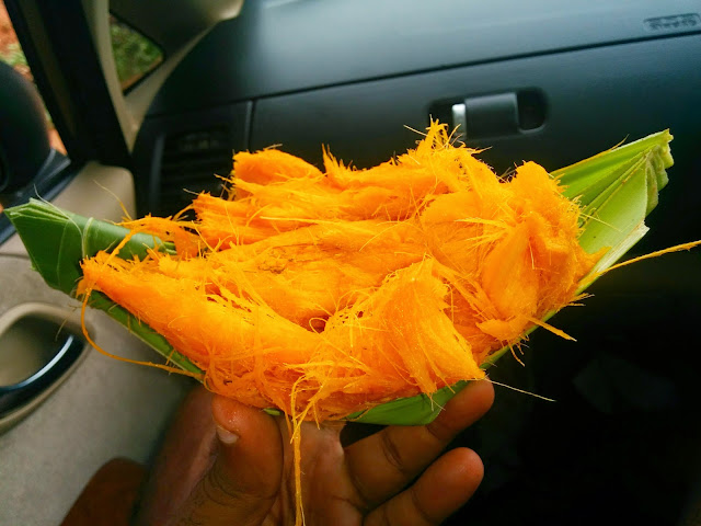 Colorful local fruit, but not so great tasting