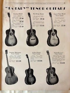 Rotary tenor guitars