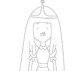 #4 Princess Bubblegum Coloring Page