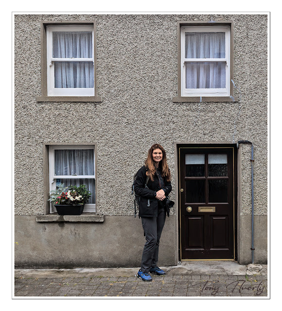 Carlingford house with very small black front door