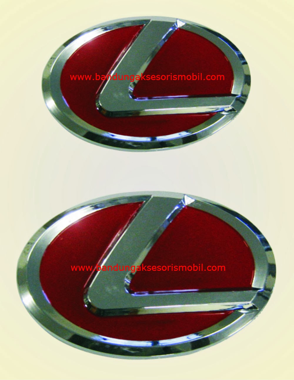 Jual Emblem Paket Innova Model Lexus Merah Bandung Aksesoris Mobil